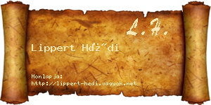 Lippert Hédi névjegykártya